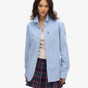 Oversized Long Sleeved Oxford Shirt