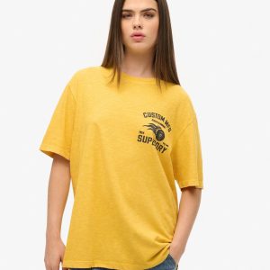 Oversized Biker Graphic T-Shirt