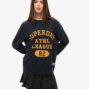 Oversized Athletic Printed Sweatshirt
