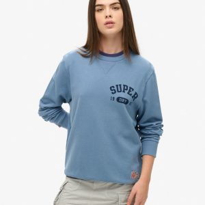Oversized Athletic Printed Sweatshirt