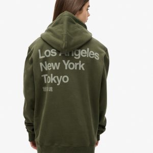 Oversized Core Logo City Hoodie