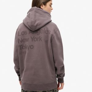 Oversized Core Logo City Hoodie
