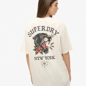 Oversized Tattoo Back Graphic T-Shirt