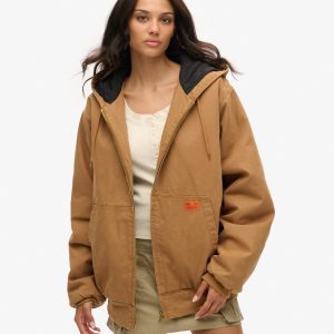 Oversized Surplus Hooded Bomber Jacket