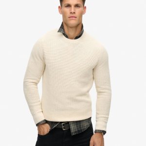 Textured Crew Knitted Jumper