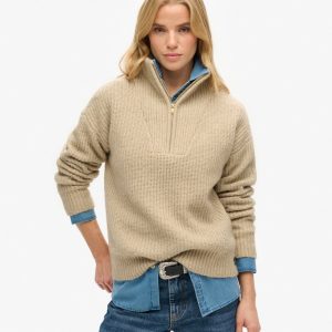Essential Zip Neck Jumper