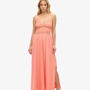 Jersey Lace Maxi Dress