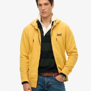 Essential Logo Washed Zip Hoodie