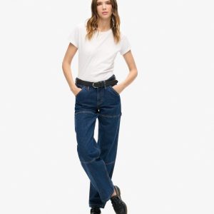 Organic Cotton Mid Rise Denim Carpenter Jeans