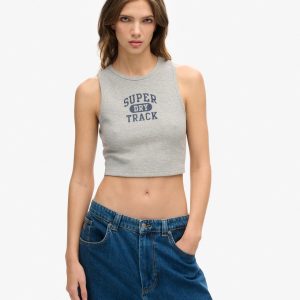 Athletic Essentials Waffle Cropped Tank Top