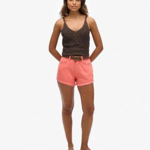 High Rise Denim Shorts