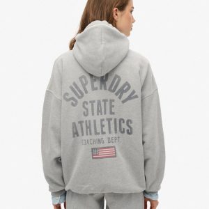 Athletic Essential Oversized Zip Hoodie