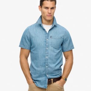 Essential Short Sleeve Denim Shirt