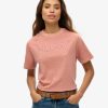 Embroidered Core Logo Boxy Loose T-Shirt