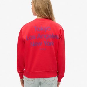 Core Logo City Graphic Crew Sweatshirt