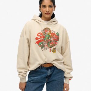 Tokyo Vintage Logo Relaxed Hoodie