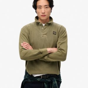 Long Sleeved Contrast Stitch Rugby Shirt