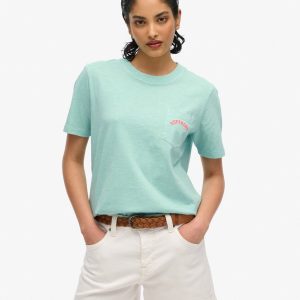 Essential Logo Garment Dye Pocket T-Shirt