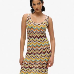 Zig Zag Knit Mini Dress