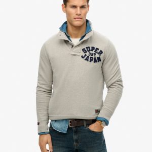 Vintage Athletic Henley Sweatshirt