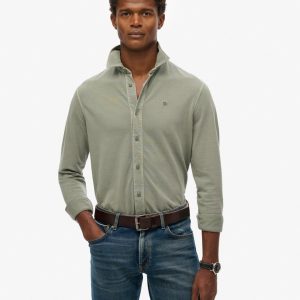 Vintage Destroy Pique Long Sleeve Shirt