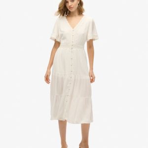 Ibiza Short Sleeve Midi Tea Dress