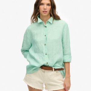 Casual Linen Boyfriend Shirt