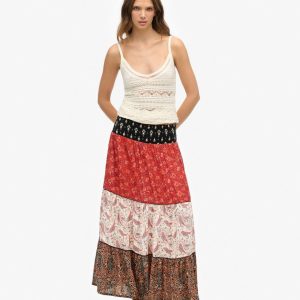 Printed Maxi Skirt