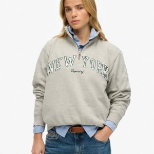 Athletic Essentials Applique Half Zip Sweatshirt