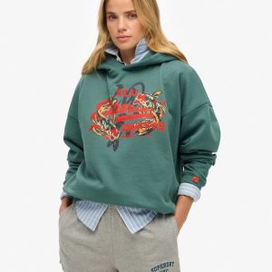 Tokyo Vintage Logo Relaxed Hoodie