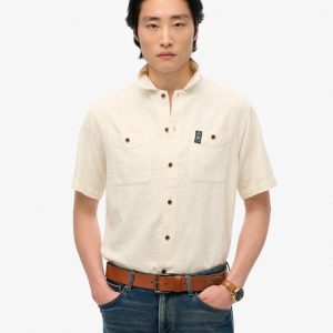 The Merchant Store - Short Sleeve Textured Shirt