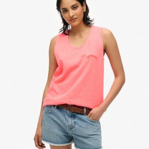 Essential Logo Garment Dye Vest Top