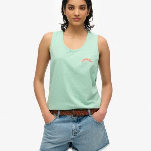 Essential Logo Garment Dye Vest Top