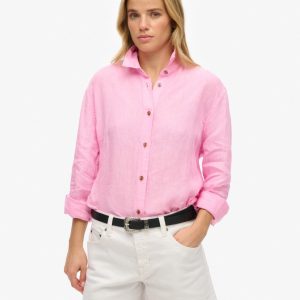 Casual Linen Boyfriend Shirt