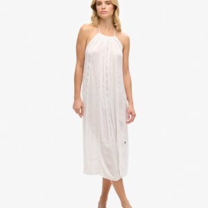 Halter Neck Midi Dress