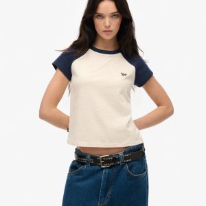 Organic Cotton Essential Logo Raglan T-Shirt