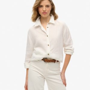 Casual Linen Boyfriend Shirt