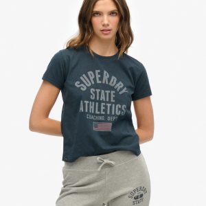 Athletic Graphic Fitted T-Shirt