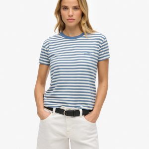 Essential Logo Striped Fitted T-Shirt