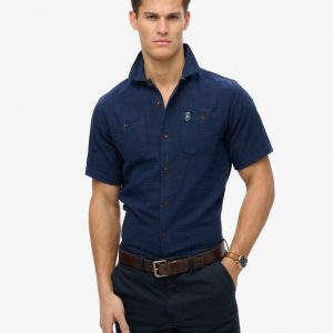 The Merchant Store - Short Sleeve Textured Shirt