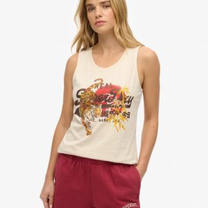 Vintage Logo Tokyo Scoop Neck Tank Top