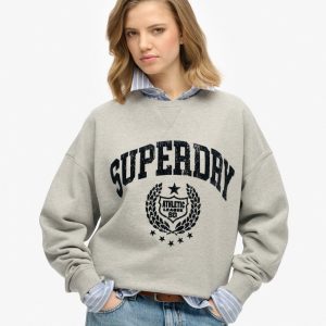 Athletic Relaxed Flock Sweatshirt