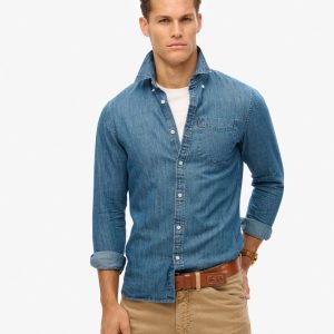 Essential Long Sleeve Denim Shirt