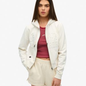 Athletic Essentials Tonal Cropped Zip Hoodie