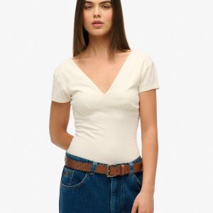 Cap Sleeve Corset Top