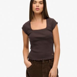 Essential Square Neck Short Sleeve T-Shirt