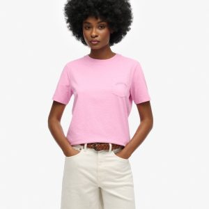 Essential Logo Garment Dye Pocket T-Shirt