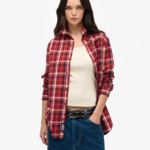 Oversized Vintage Check Shirt