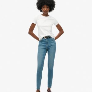 Organic Cotton High Rise Skinny Denim Jeans