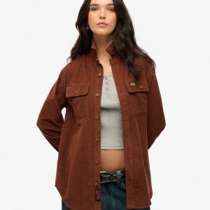 Oversized Corduroy Workwear Shirt